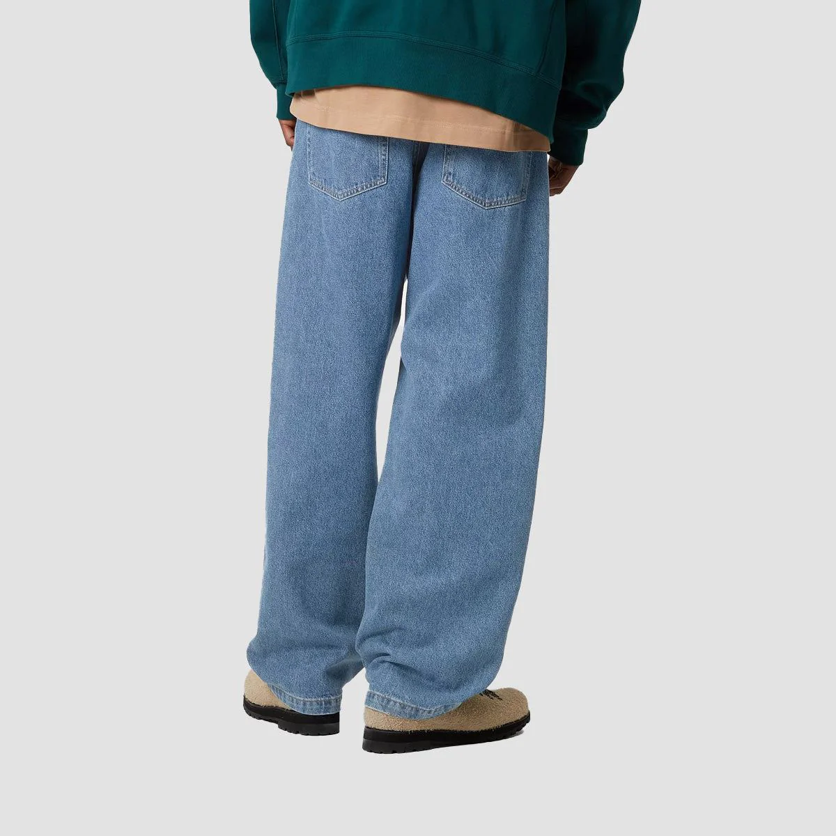 Carhartt WIP Landon Loose Fit Jeans Blue Heavy Stone Wash - Image 2