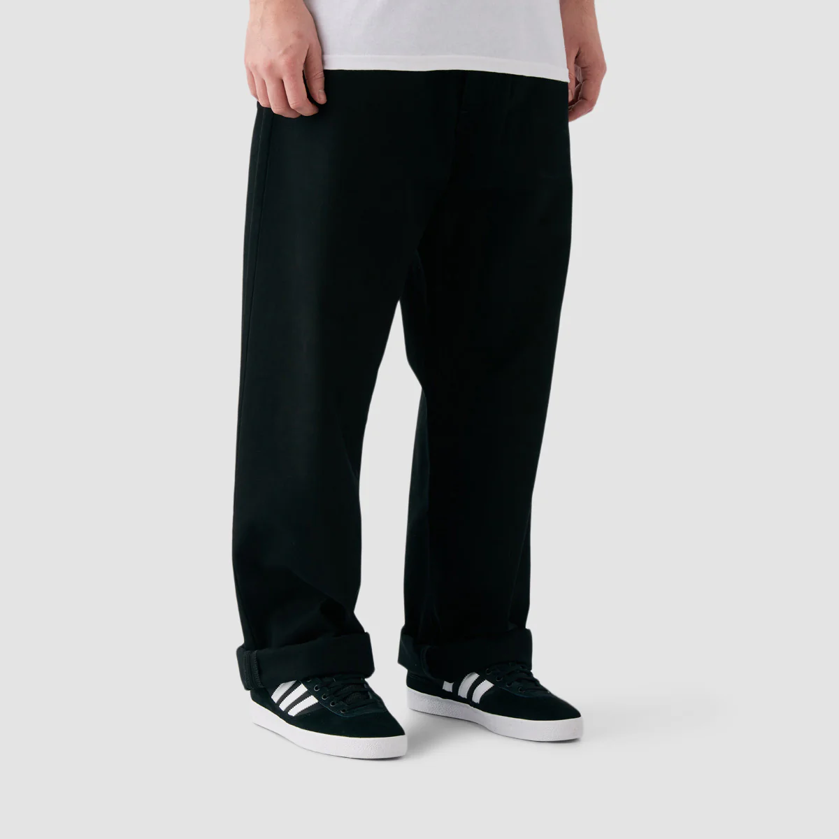 Carhartt WIP Landon Loose Fit Pants Black Rinsed - Image 3