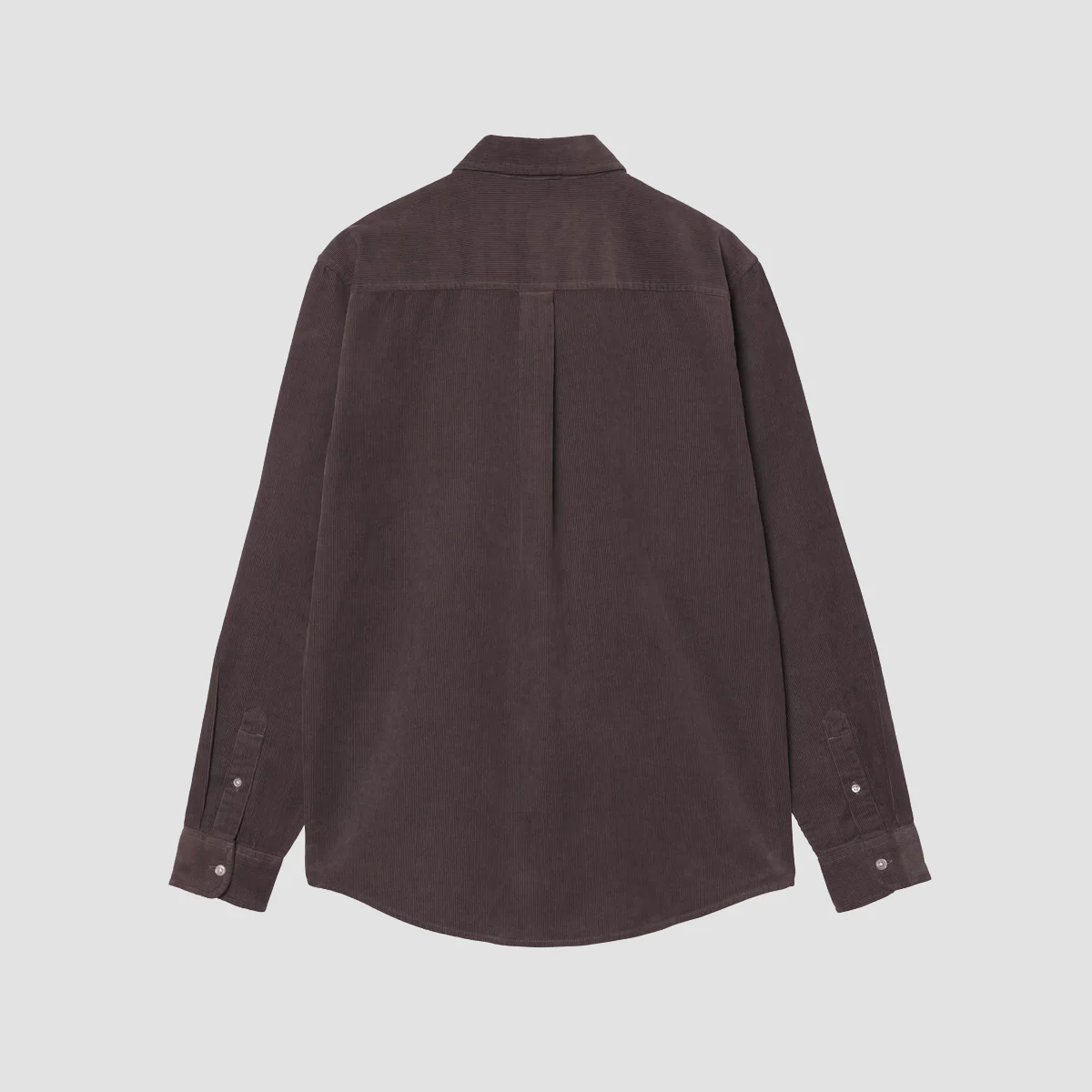 Carhartt WIP Madison Fine Cord Longsleeve Shirt Shale/Wax - Image 2