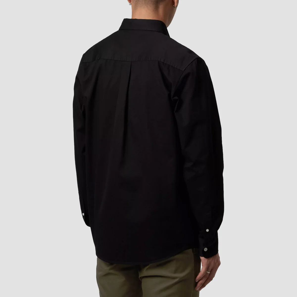Carhartt WIP Madison Longsleeve Shirt Black/White - Image 2