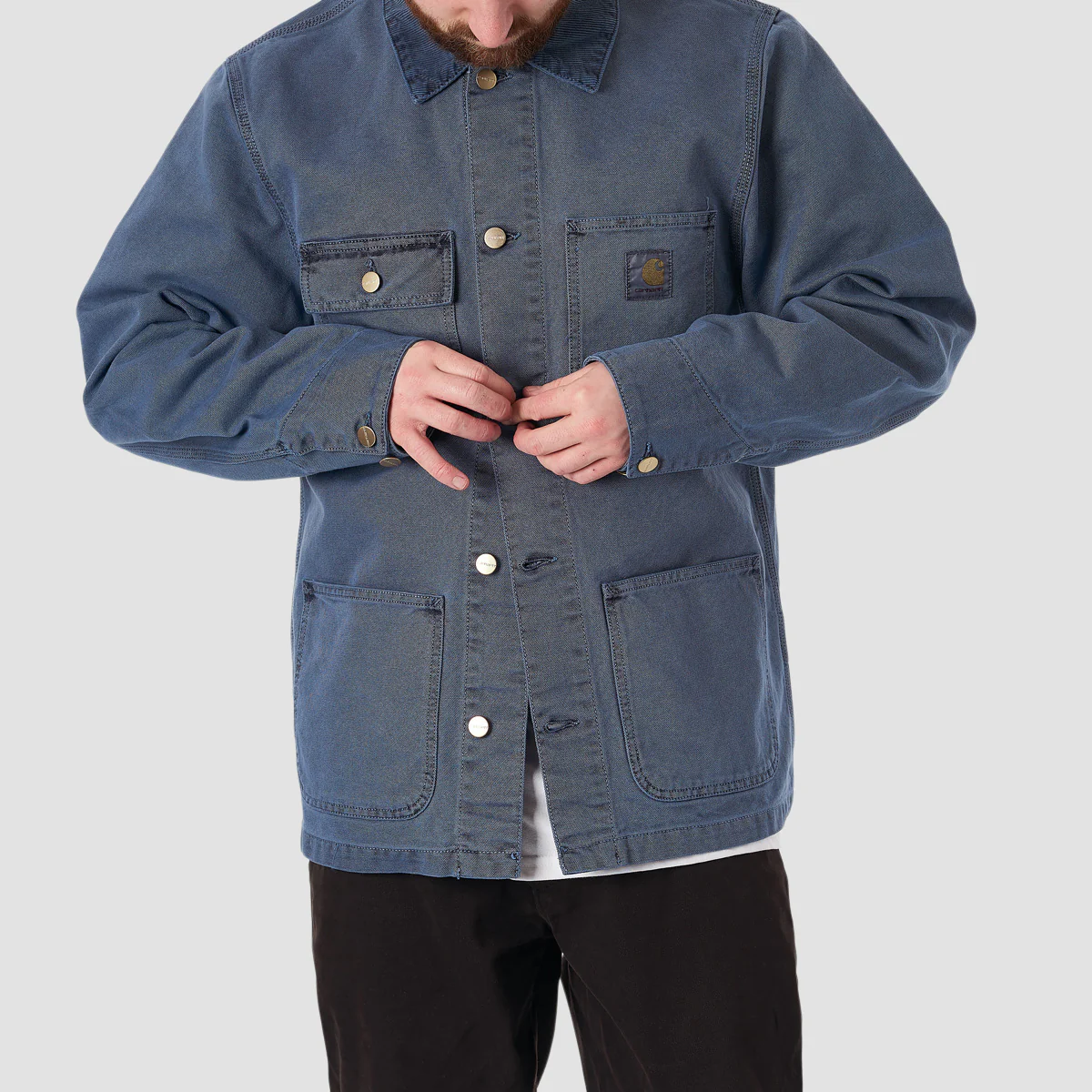 Carhartt WIP Michigan Coat Storm Blue/Storm Blue Faded - Image 2
