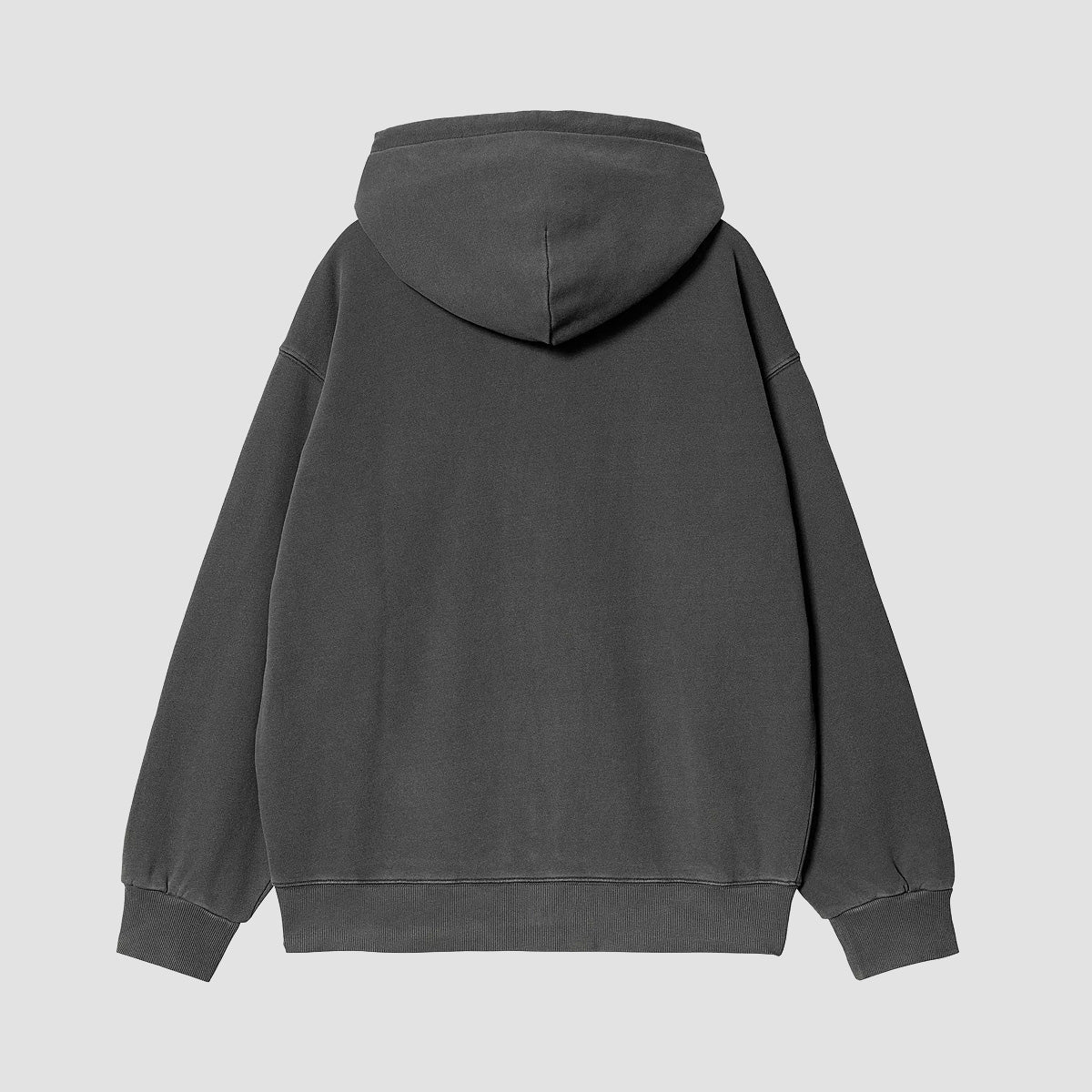 Carhartt WIP Nelson Zip Hoodie Black Garment Dyed - Image 2
