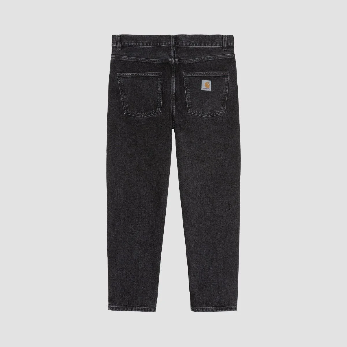 Carhartt WIP Newel Relaxed Tapered Jeans Black Stone Washed - Image 3