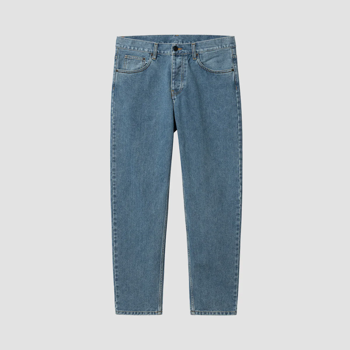 Carhartt WIP Newel Relaxed Tapered Jeans Blue Stone Bleached - Image 3
