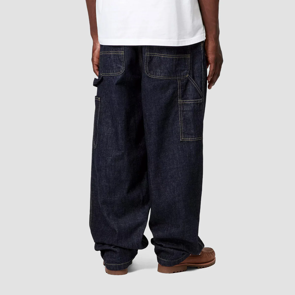 Carhartt WIP OG Single Knee Loose Fit Jeans Blue Rinsed - Image 2