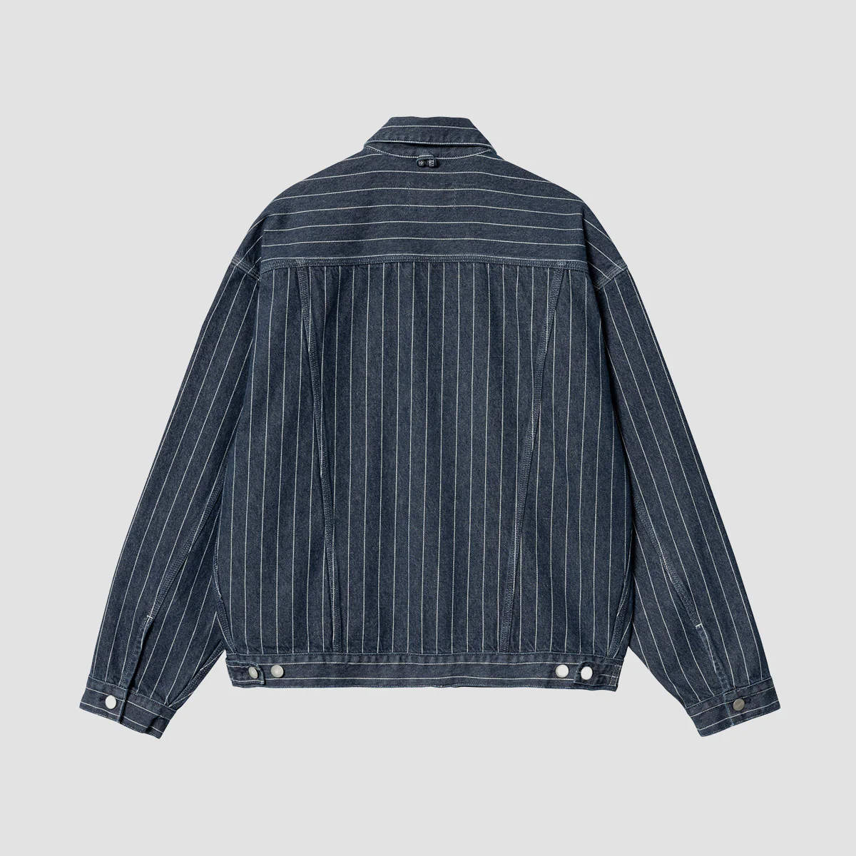 Carhartt WIP Orlean Stripe Jacket Black/White Stone Washed - Image 2