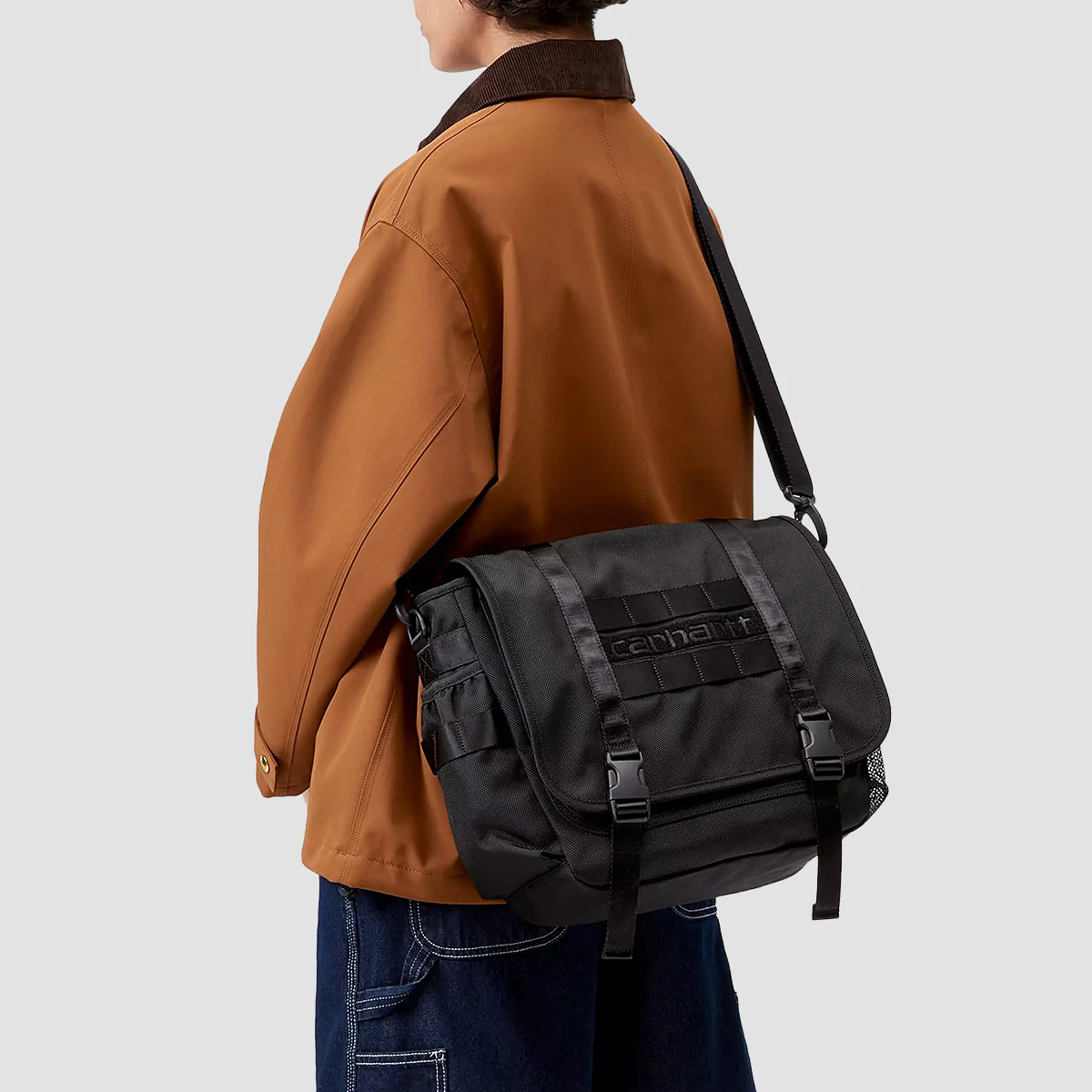 Carhartt WIP Prescott 12.3L Shoulder Bag Black - Image 2