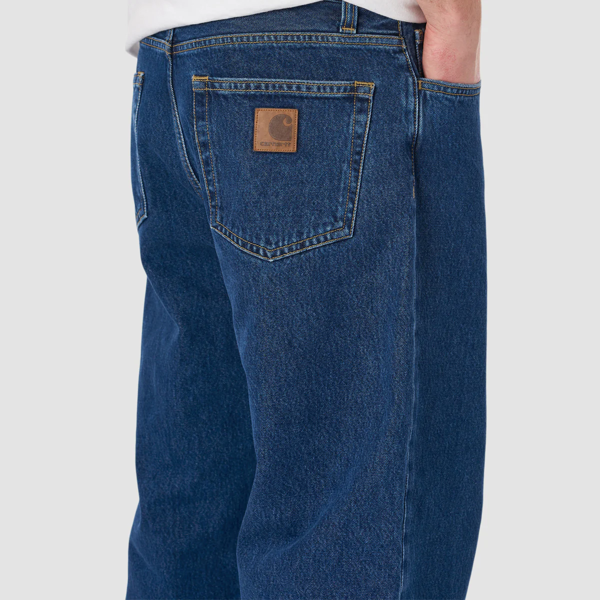 Carhartt WIP Rider Pants Blue Stone Washed - Image 4