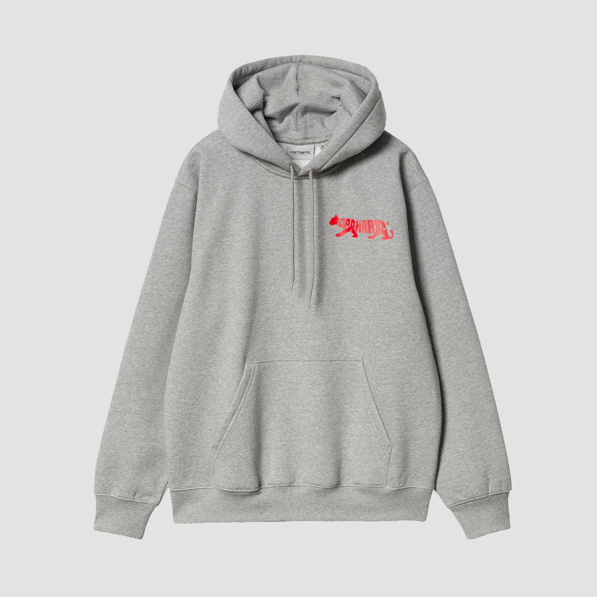 Carhartt WIP Rocky Script Pullover Hoodie Grey Heather - Image 3