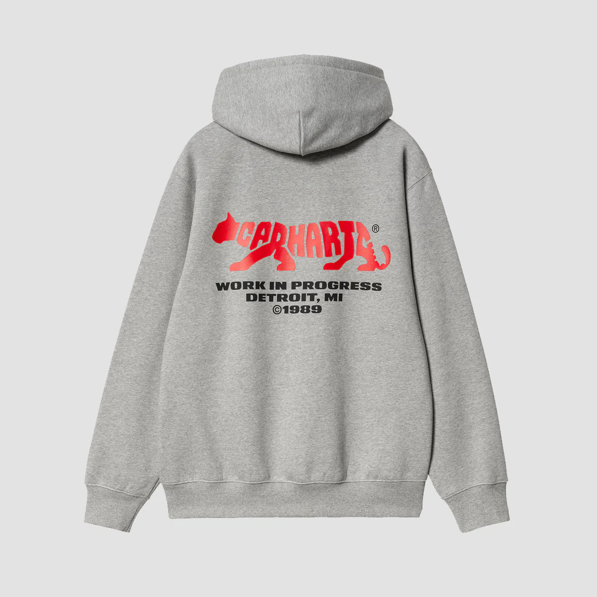 Carhartt WIP Rocky Script Pullover Hoodie Grey Heather - Image 4