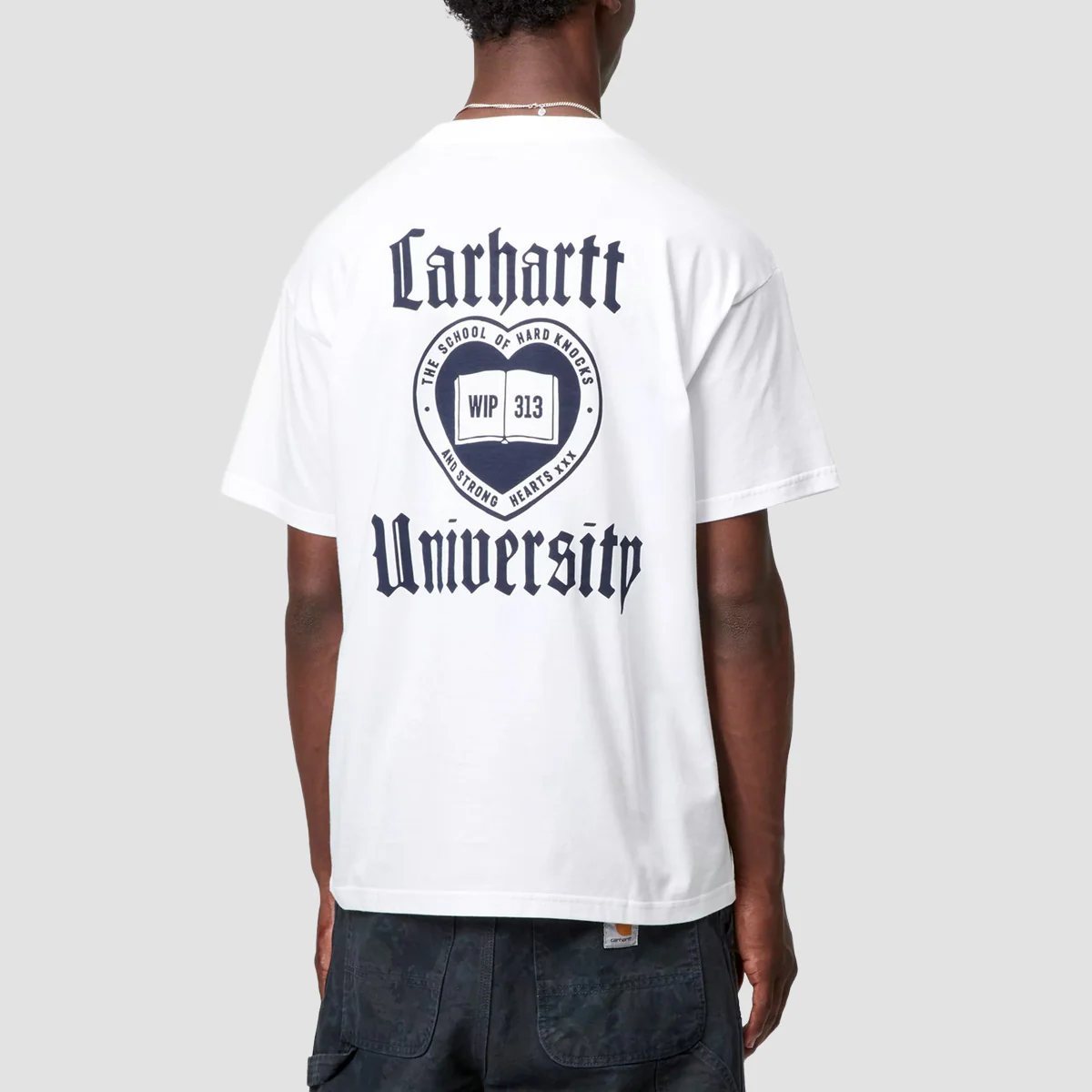 Carhartt WIP Schooling T-Shirt White - Image 2