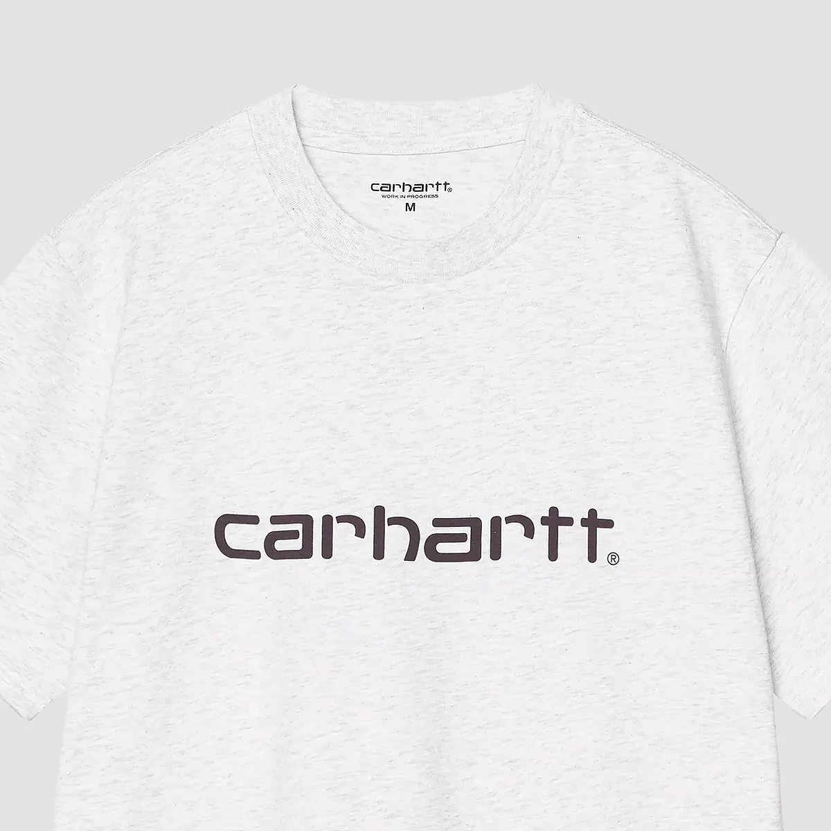 Carhartt WIP Script T-Shirt Ash Heather/Cozy Purple - Image 2