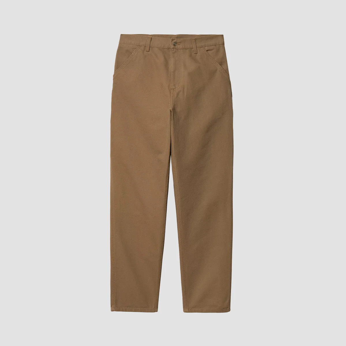 Carhartt WIP Single Knee Canvas Pants Hamilton Brown Rinsed - Image 4
