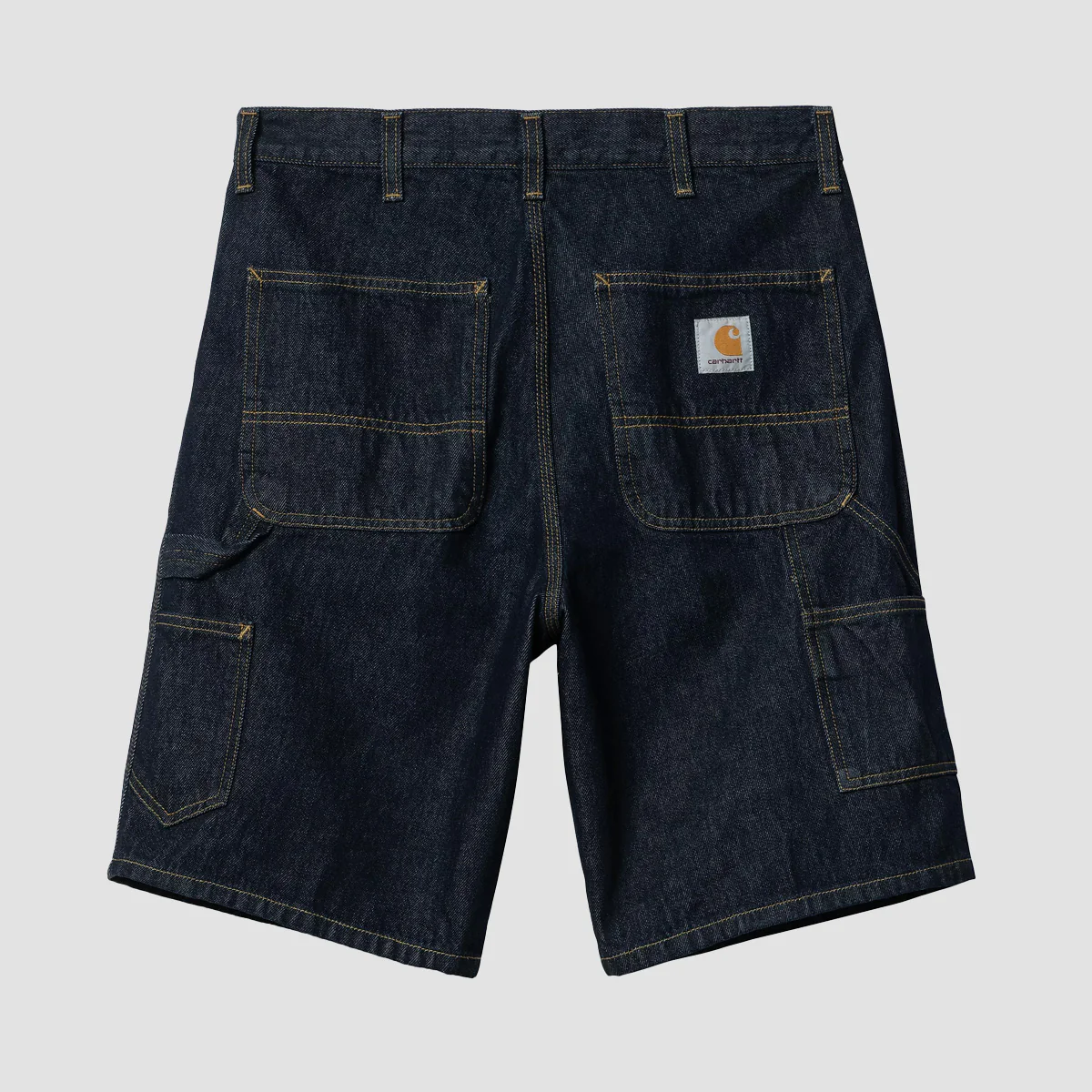 Carhartt WIP Single Knee Denim Shorts Blue Rinsed - Image 3