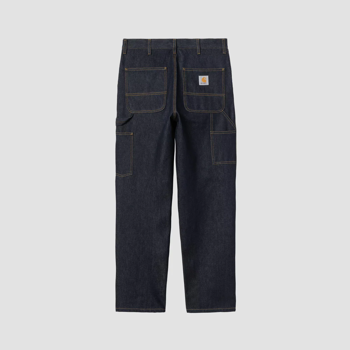 Carhartt WIP Single Knee Relaxed Straight Fit Jeans Blue Rigid - Image 4