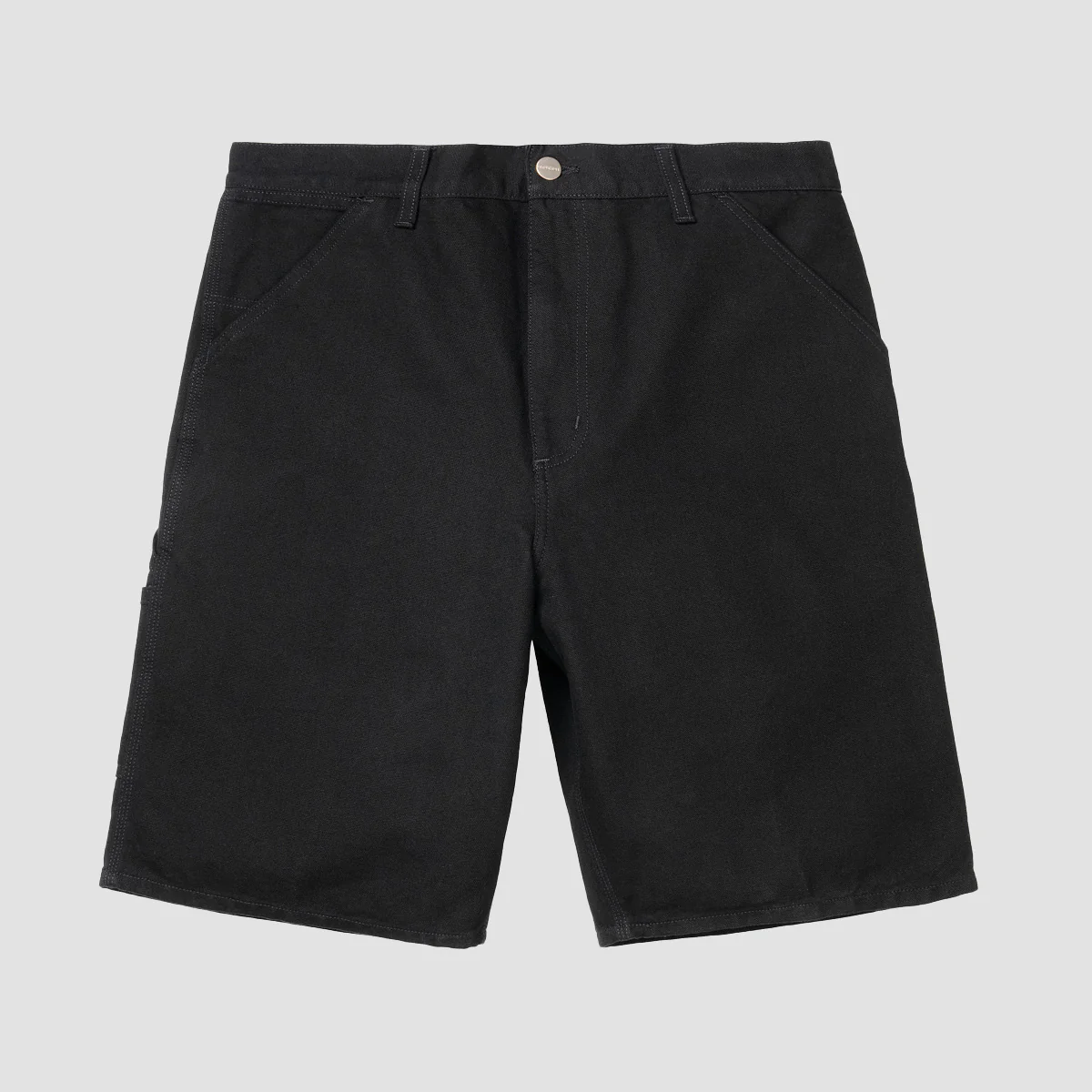 Carhartt WIP Single Knee Shorts Black Rinsed - Image 4
