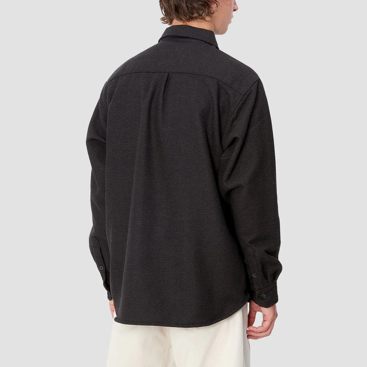 Carhartt WIP Truman Longsleeve Shirt Chocolate/Black - Image 2