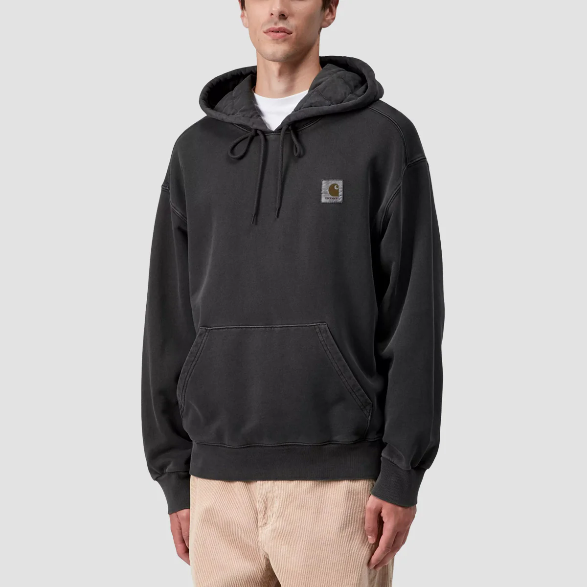 Carhartt WIP Vista Pullover Hoodie Black Garment Dyed