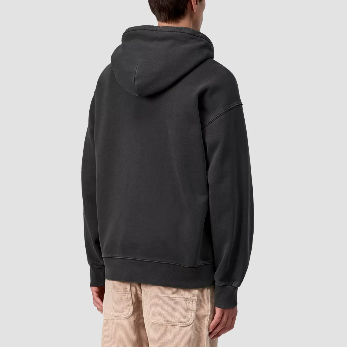 Carhartt WIP Vista Pullover Hoodie Black Garment Dyed - Image 2