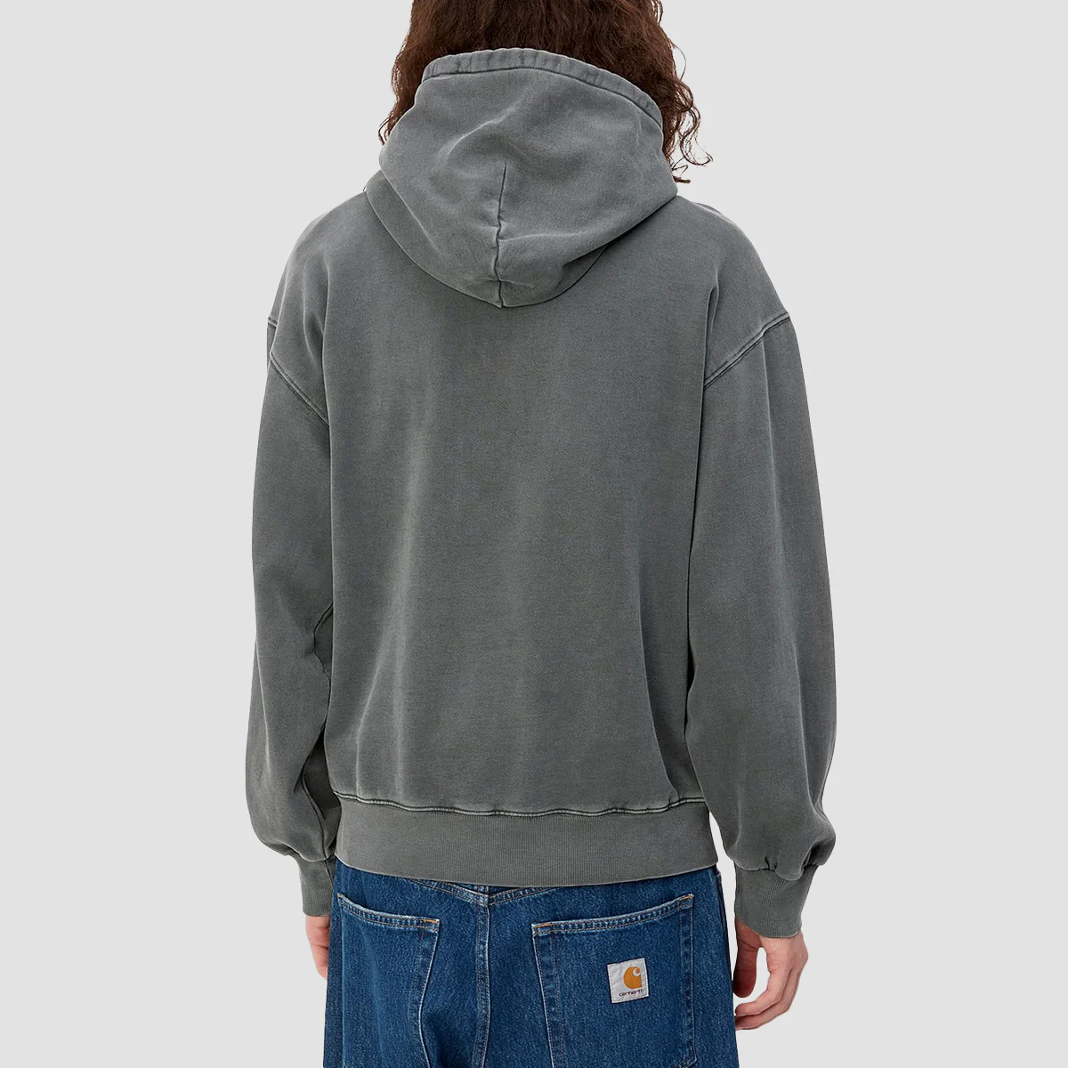Carhartt WIP Vista Pullover Hoodie Graphite Garment Dyed - Image 2