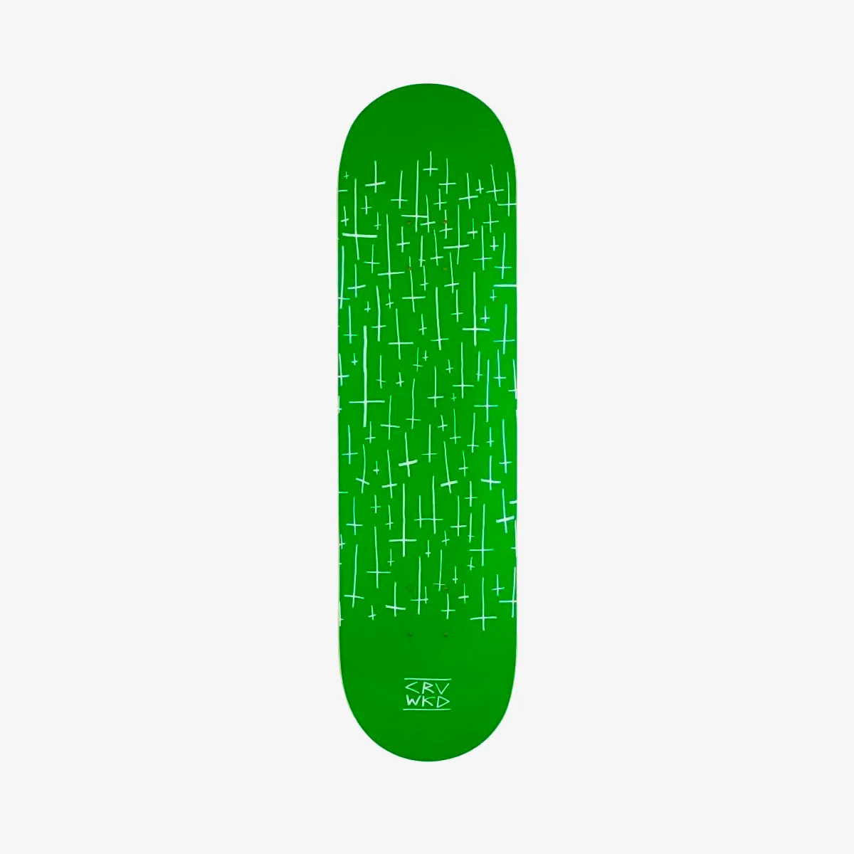 Carve Wicked Logo Team Skateboard Deck Green - 8.25"