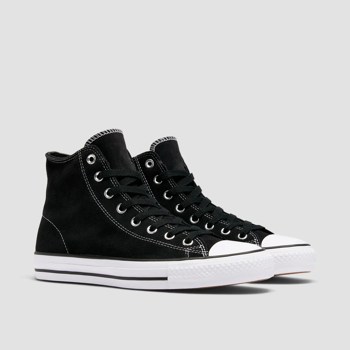 Converse Chuck Taylor All Star Pro High Top Shoes - Black/Black/White - Image 2