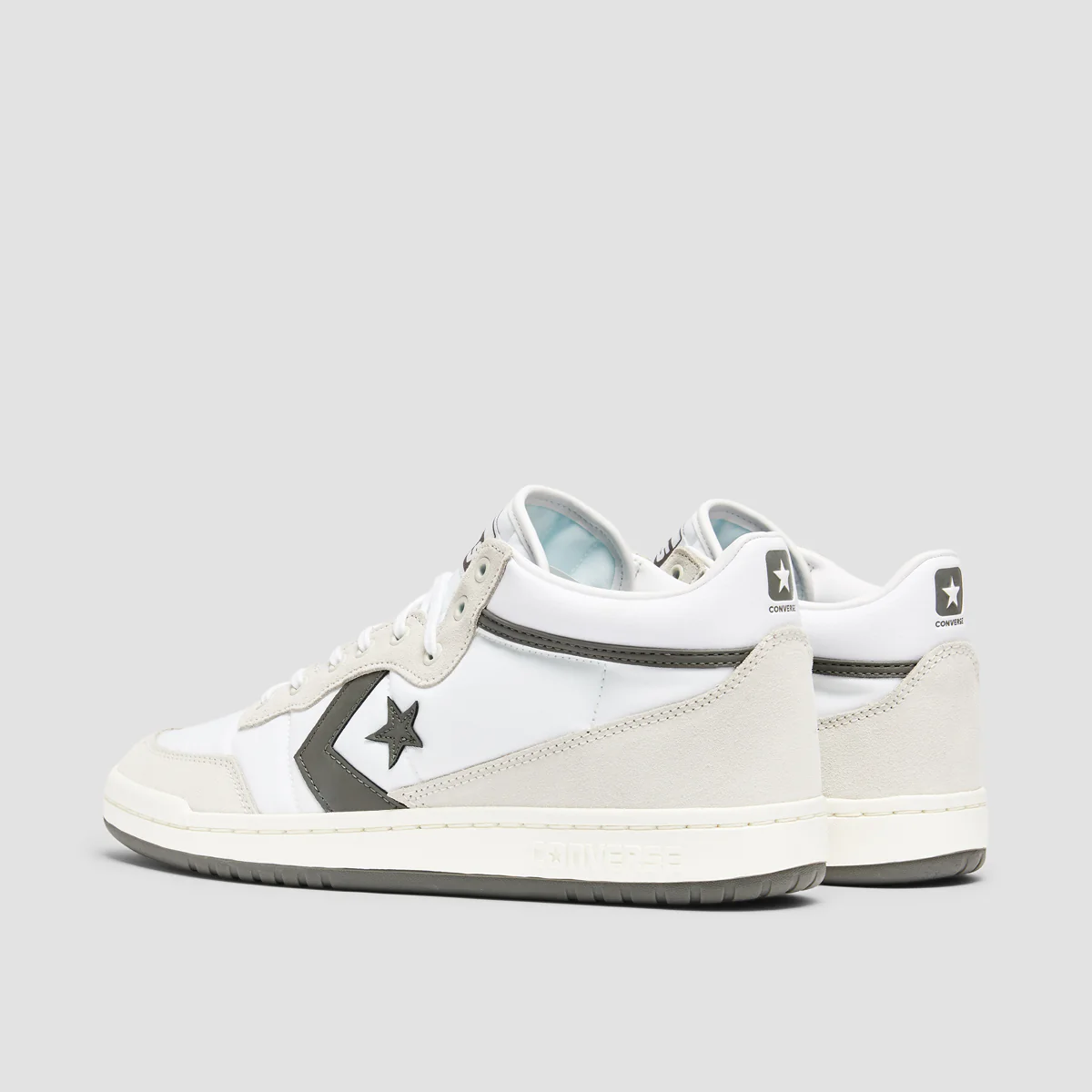 Converse Fastbreak Pro Mid Top Shoes - White/Vaporous Grey/Origin Story - Image 3