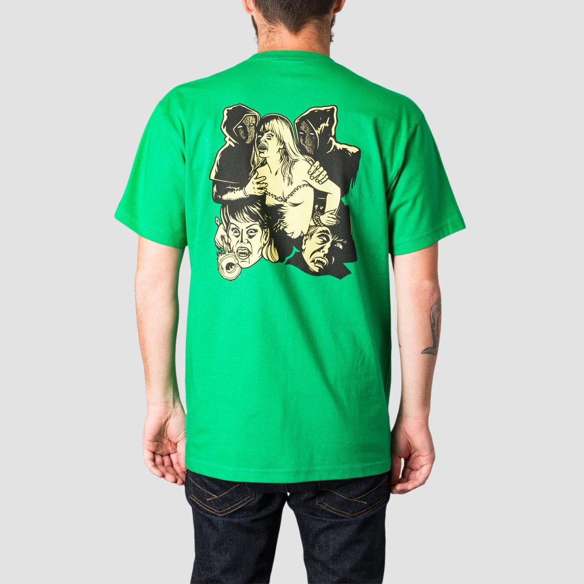 Creature Coven T-Shirt Green - Image 2
