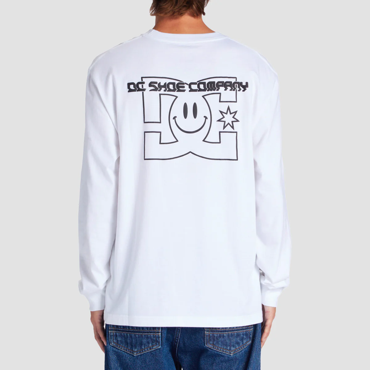 DC All Smiles Longsleeve T-Shirt White - Image 3