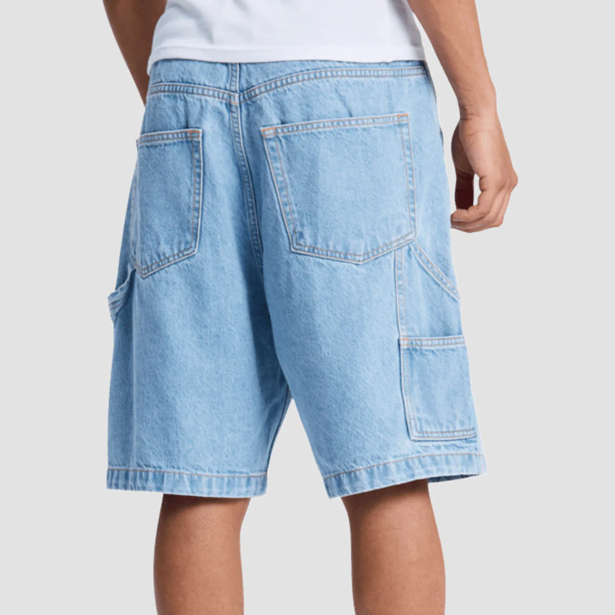 DC Baggy Denim Jort Shorts Indigo Light - Image 2