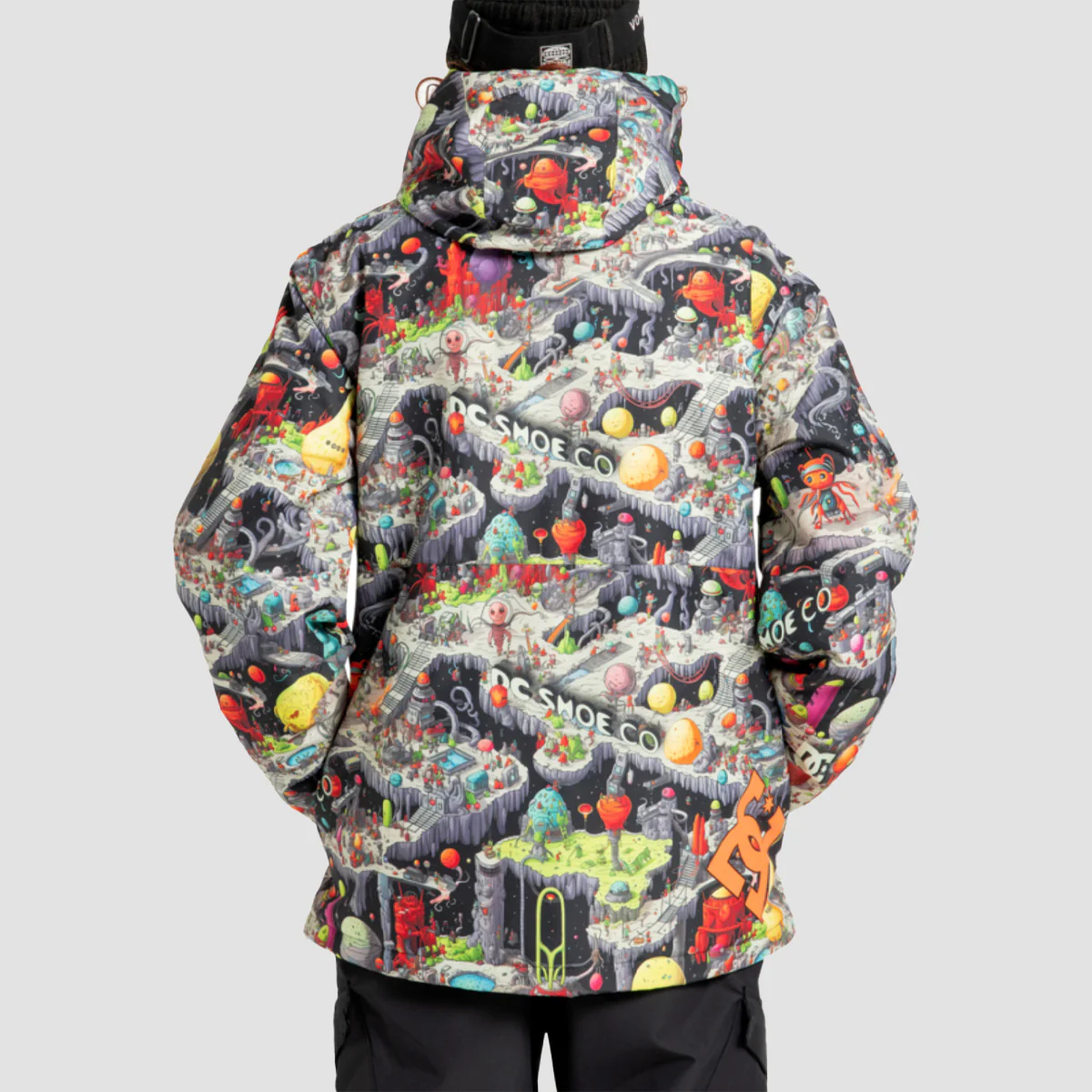 DC Basis Print 10K Snow Jacket Outer World Black - Image 2