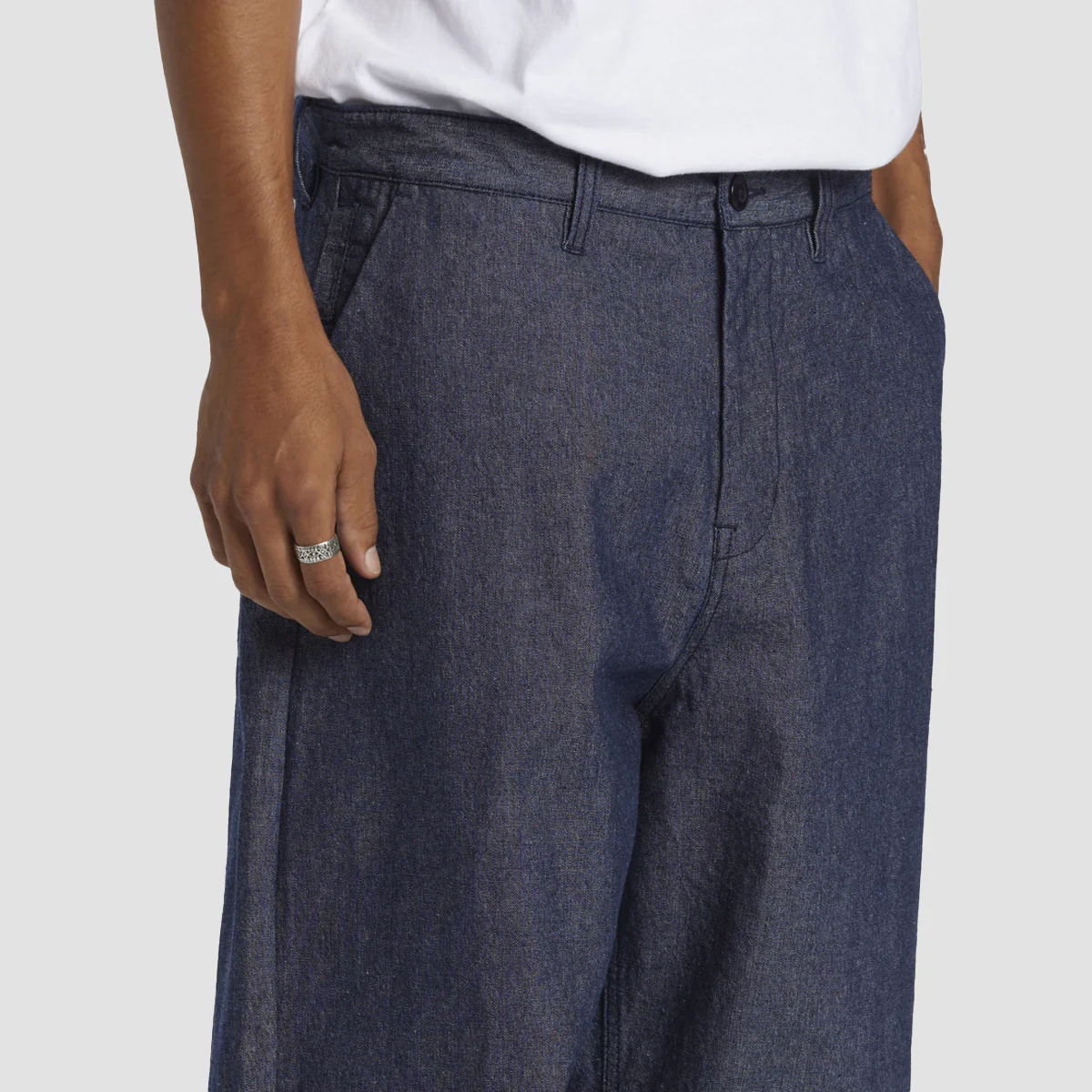 DC Big 94 Baggy Chino Pants Indigo - Image 4
