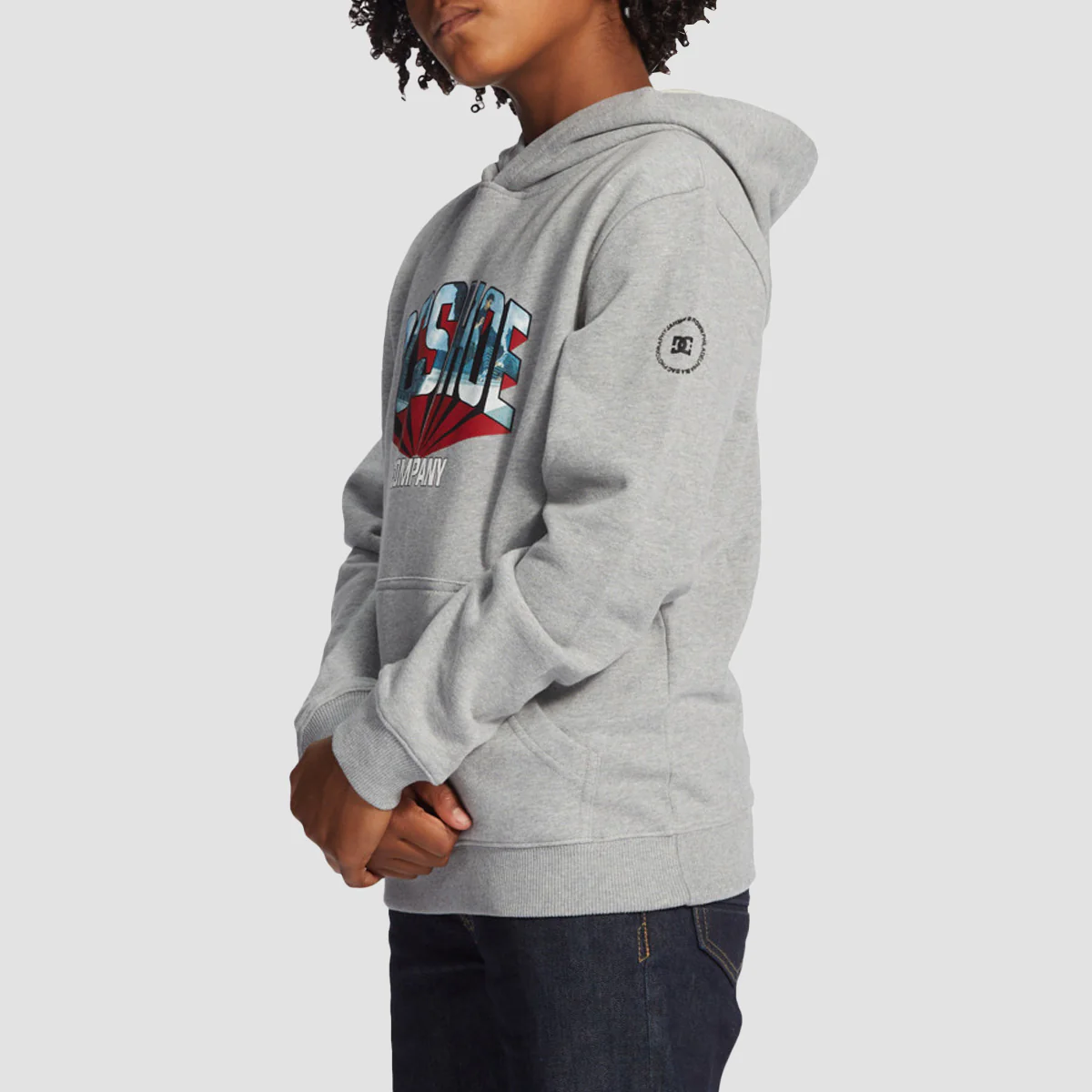DC Blabac Jahmir Pullover Hoodie Heather Grey - Kids - Image 2