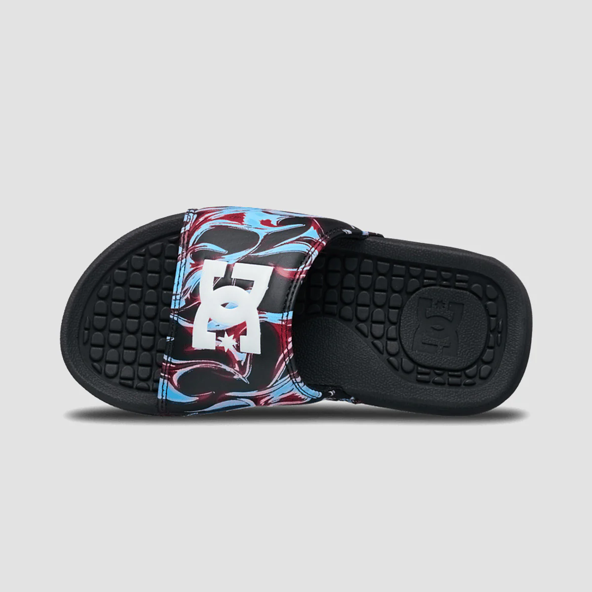 DC Bolsa Slide Sandals - Blue/Red/White - Kids - Image 2