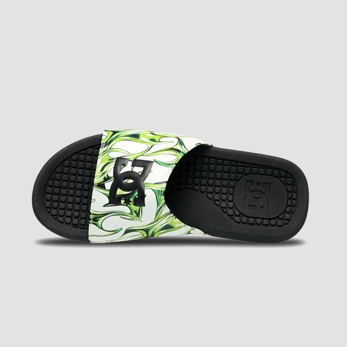 DC Bolsa Slide Sandals - Liquid Fuego White - Image 2