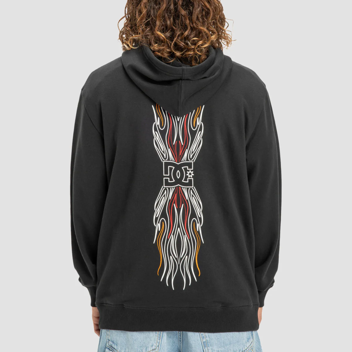 DC Burnt Pullover Hoodie Black - Image 2
