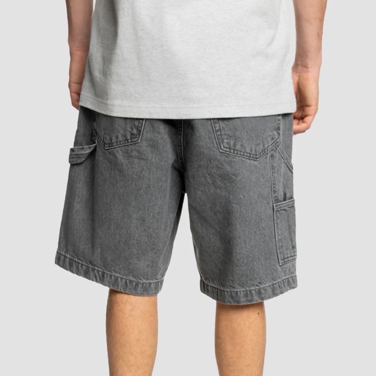 DC Carpenter Baggy Denim Shorts Medium Grey - Image 2