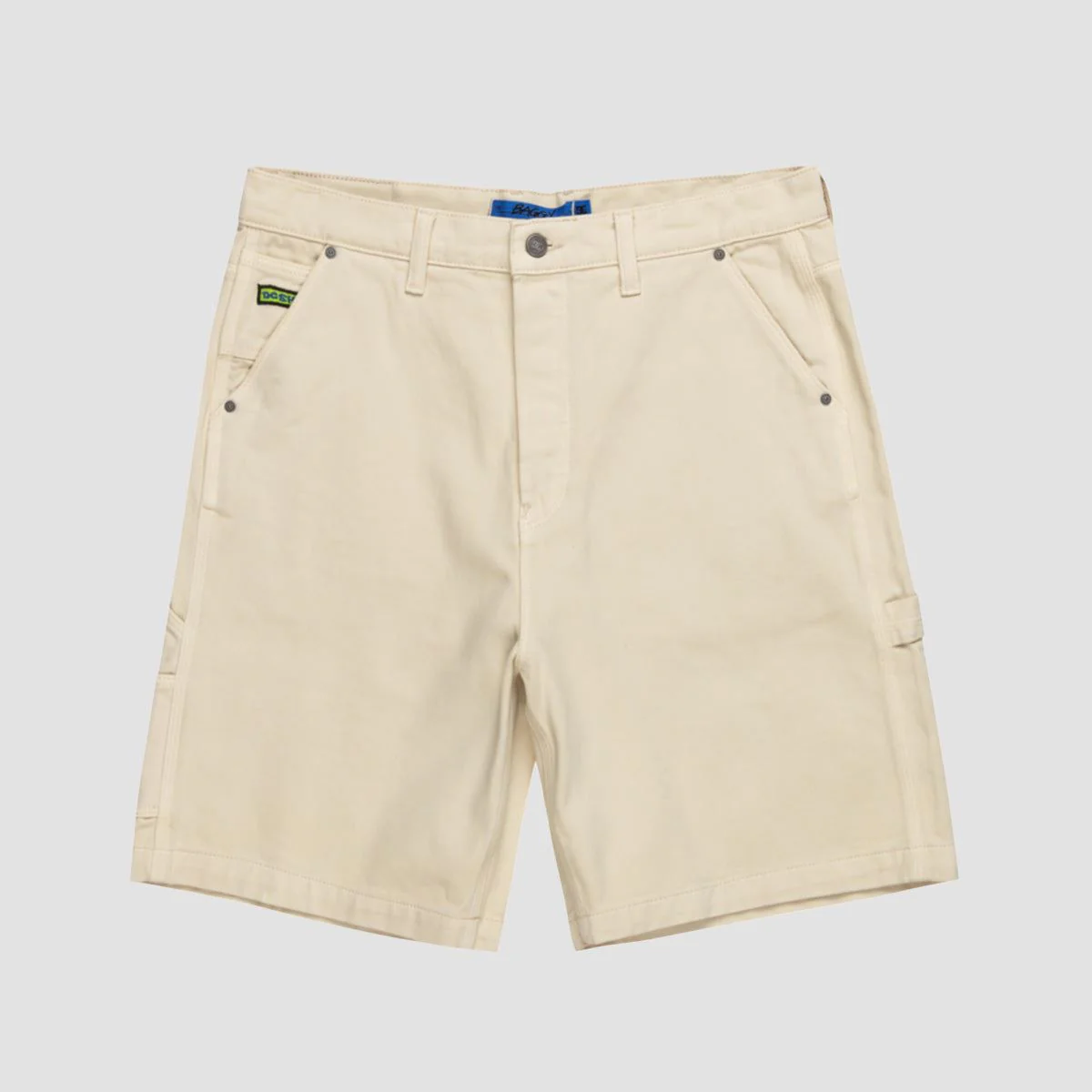 DC Carpenter Baggy Denim Shorts Oatmeal Overdye - Image 3