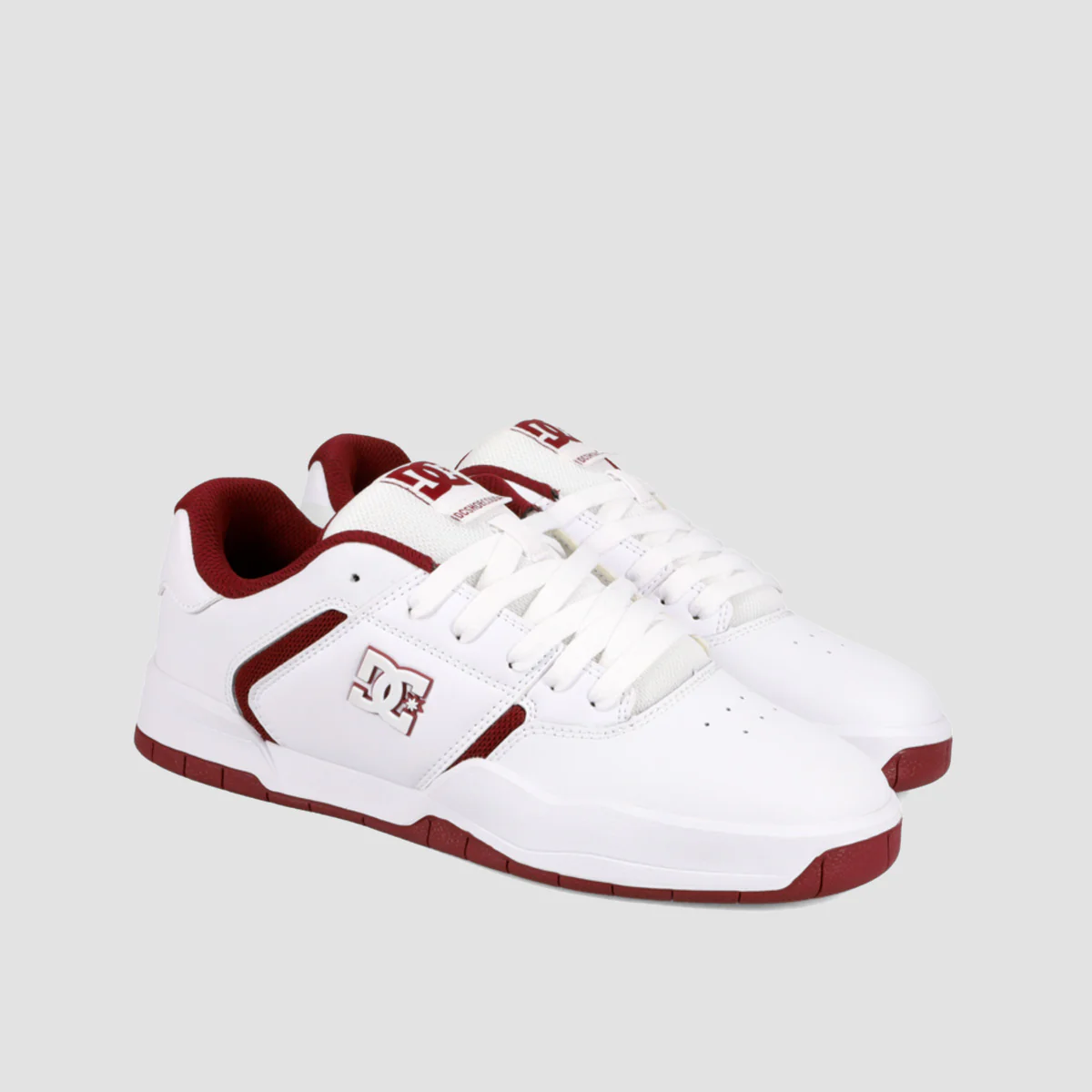 DC Central Shoes - White/Purple Wine - Image 2