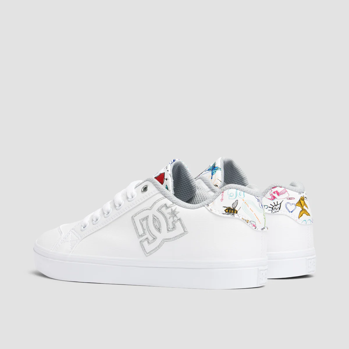 DC Chelsea Plus SE SN Shoes - White/Multi/Armor - Womens - Image 3