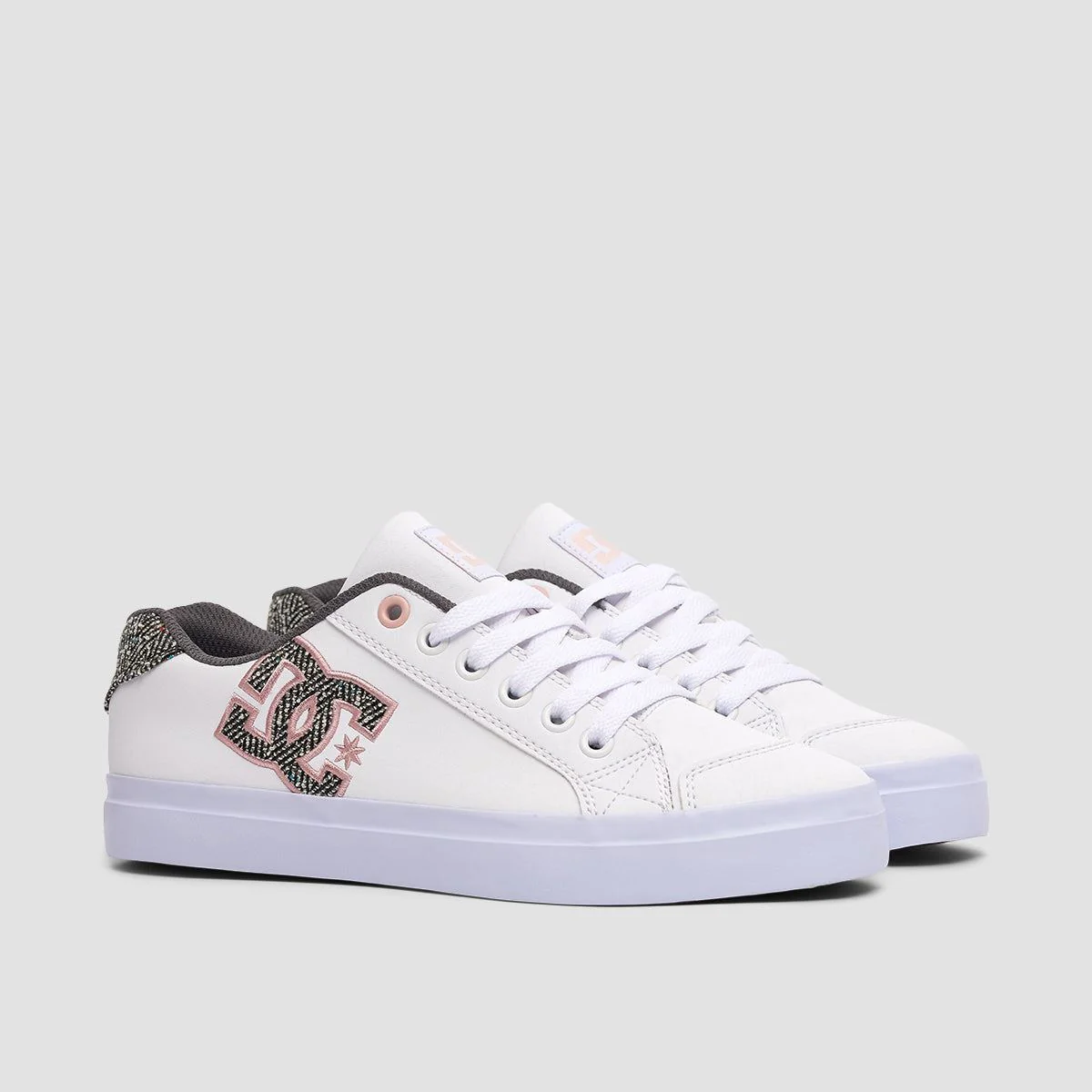 DC Chelsea Plus SE SN Shoes - White/Pink Stencil - Womens - Image 2