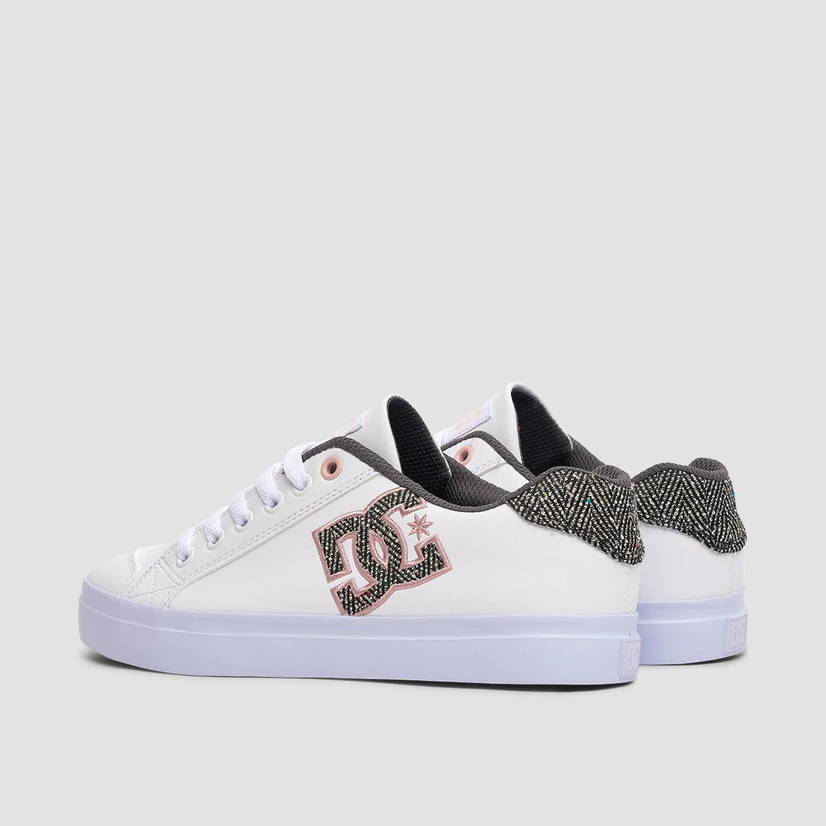 DC Chelsea Plus SE SN Shoes - White/Pink Stencil - Womens - Image 3