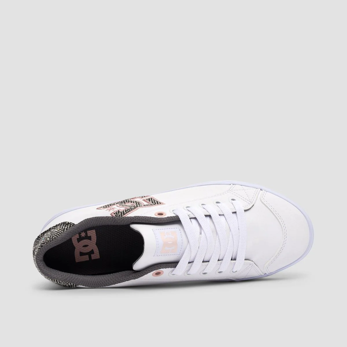 DC Chelsea Plus SE SN Shoes - White/Pink Stencil - Womens - Image 4
