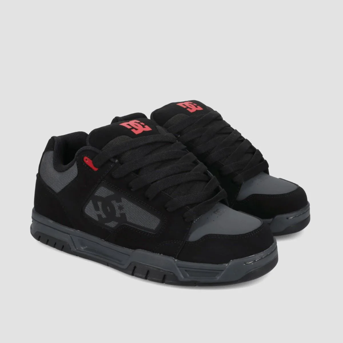 DC Coiler Shoes - Black/Grey/Red - Image 2