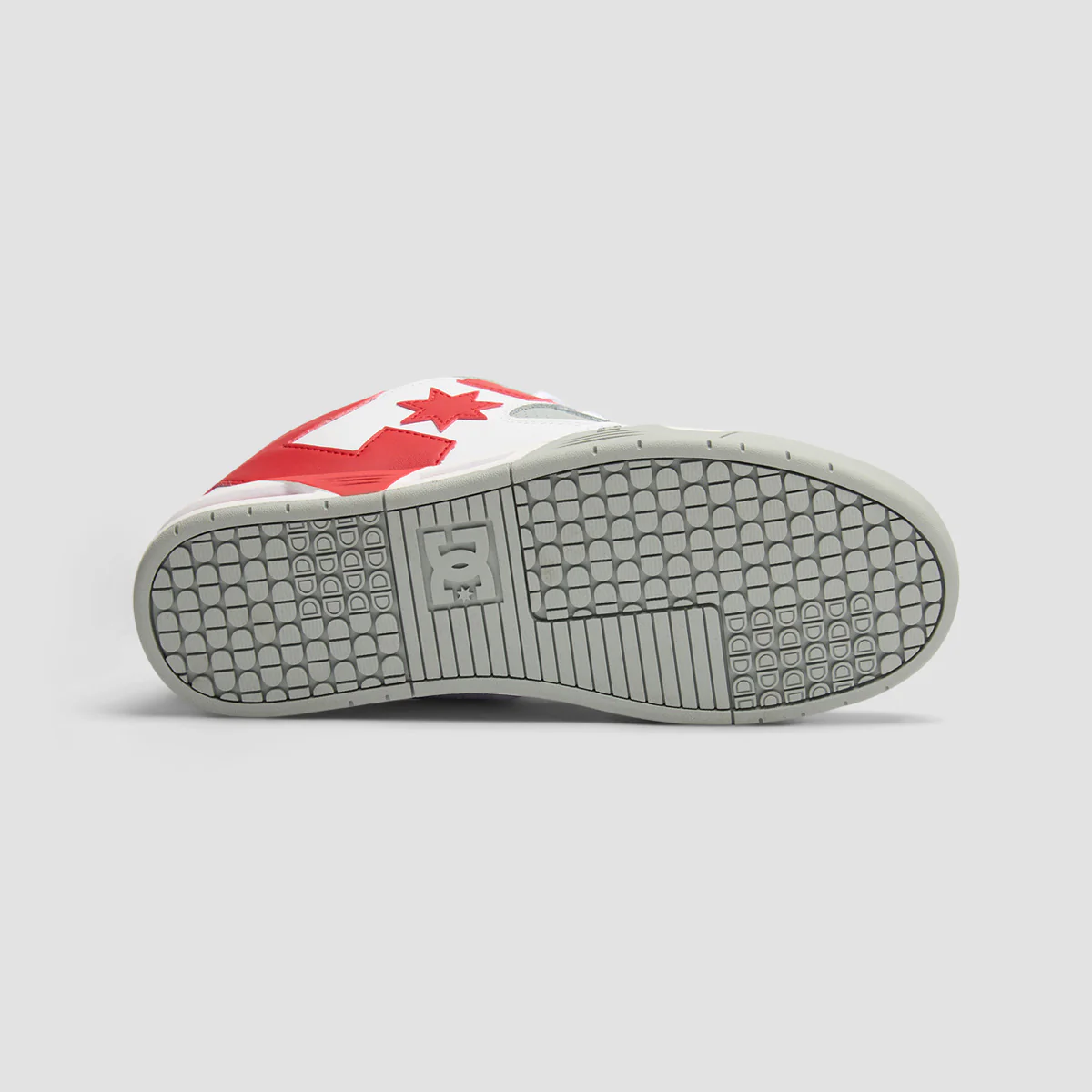 DC Command Shoes - White/Grey/Red - Image 5