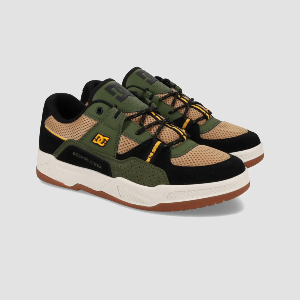 DC Construct Shoes - Brown/Olive - Image 2