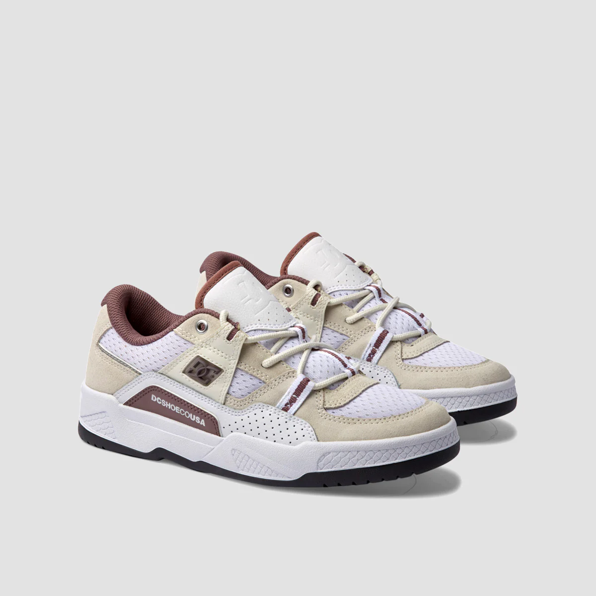 DC Construct Shoes - White/Grapeade - Womens - Image 2