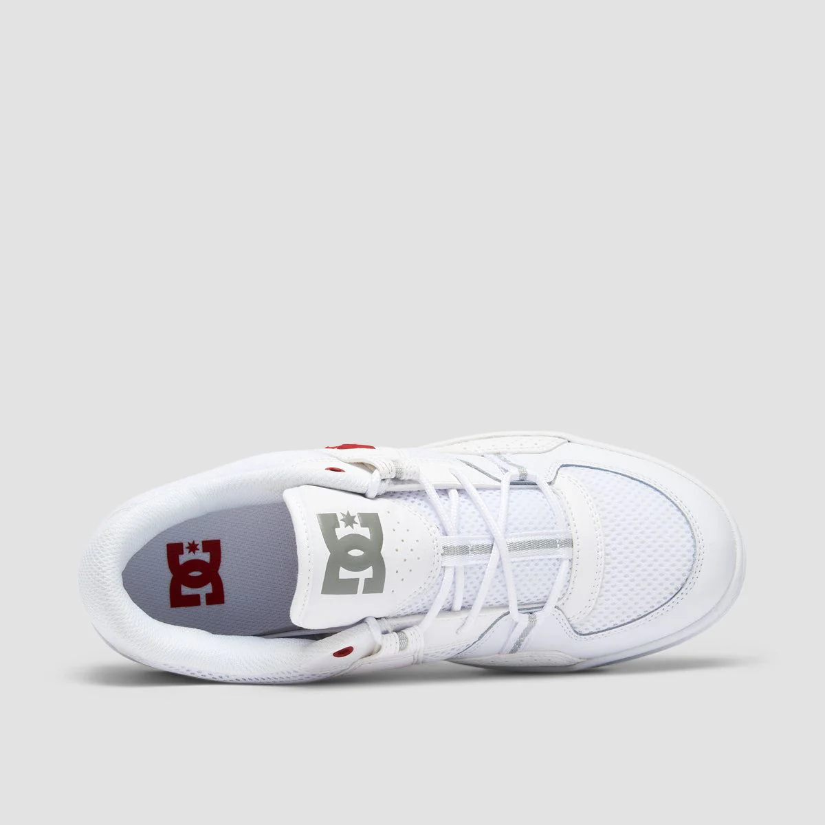 DC Construct Shoes - White/Red/Grey - Image 4