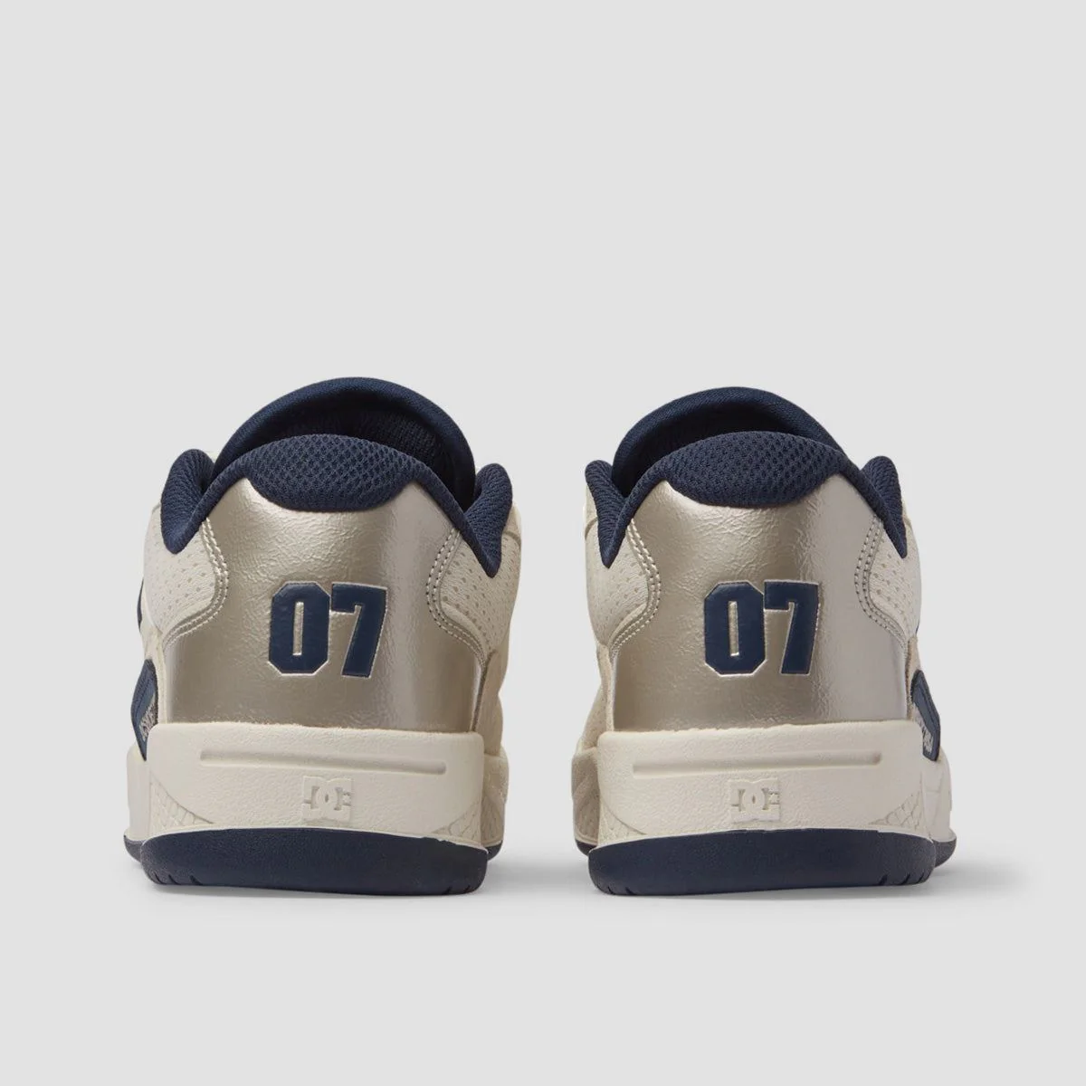DC Construct Shoes - White/White/Champagne - Womens - Image 3
