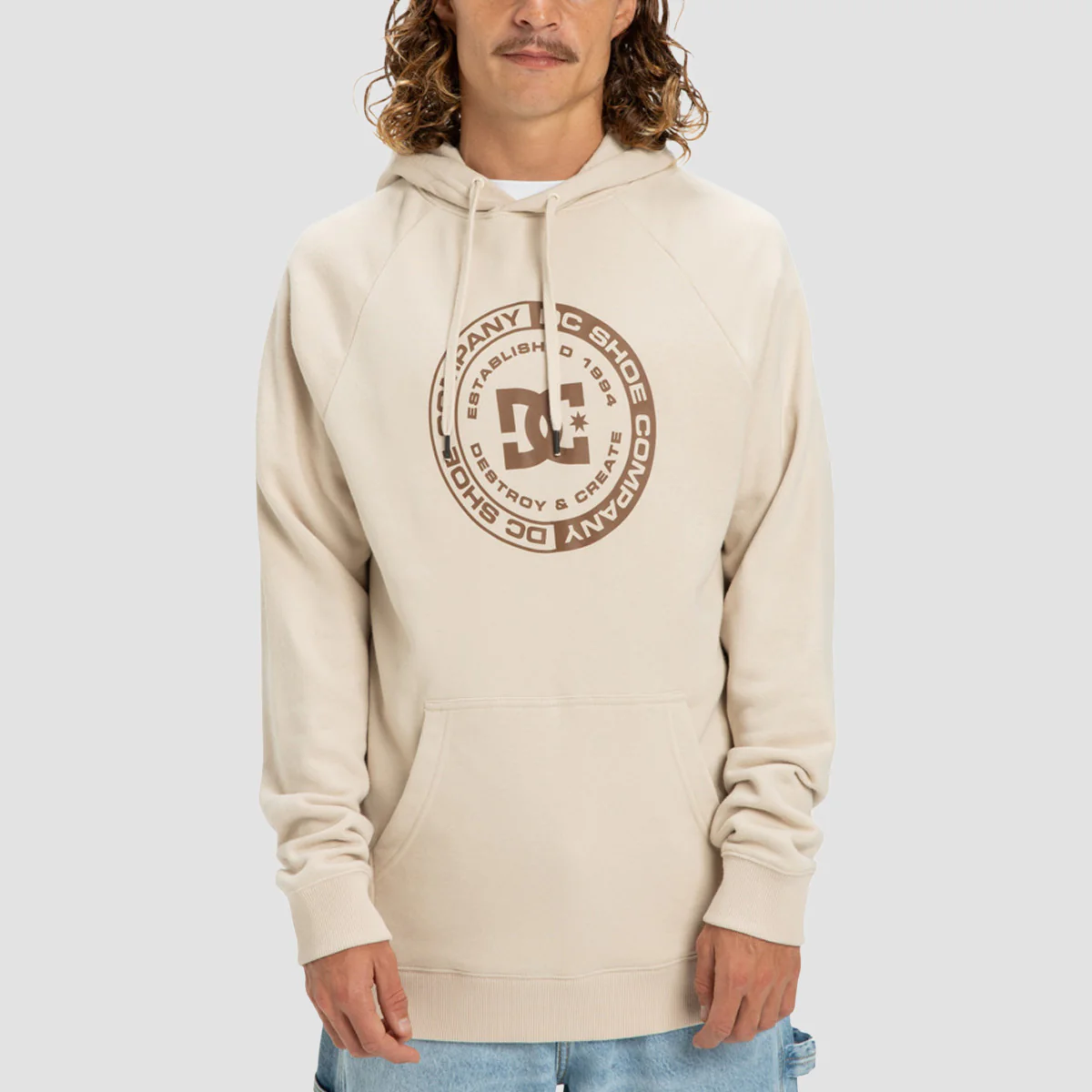 DC Corpo Raglan Pullover Hoodie Oatmeal